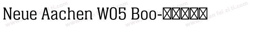 Neue Aachen W05 Boo字体转换